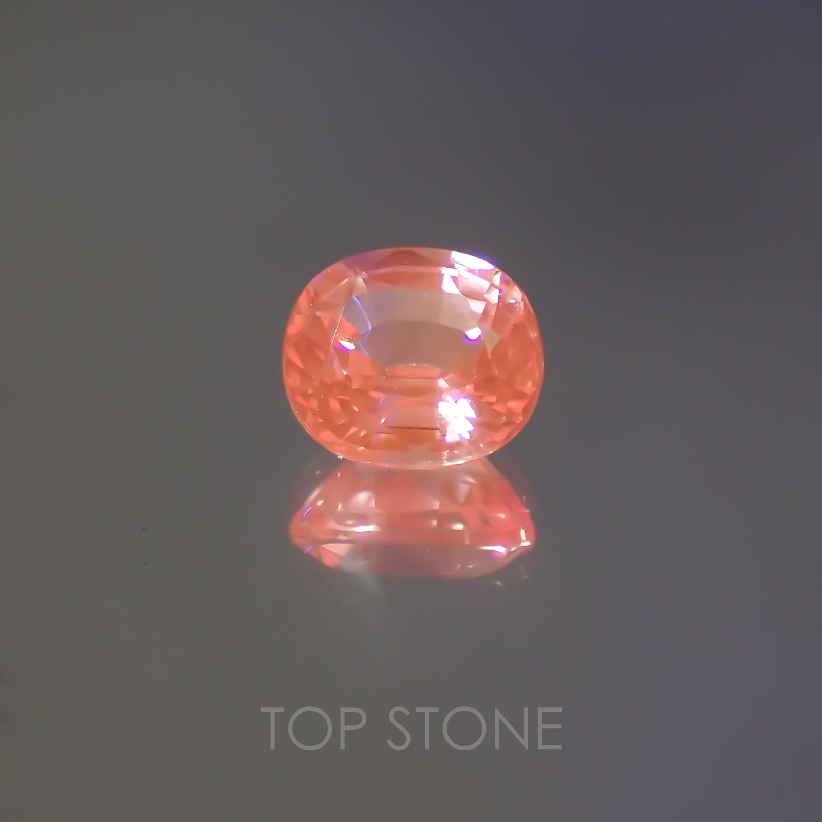 ピンクスピネル(宝石名ピンク・スピネル) タンザニア産 1.13ct 識別済[20052494]6.4×5.8mm前後