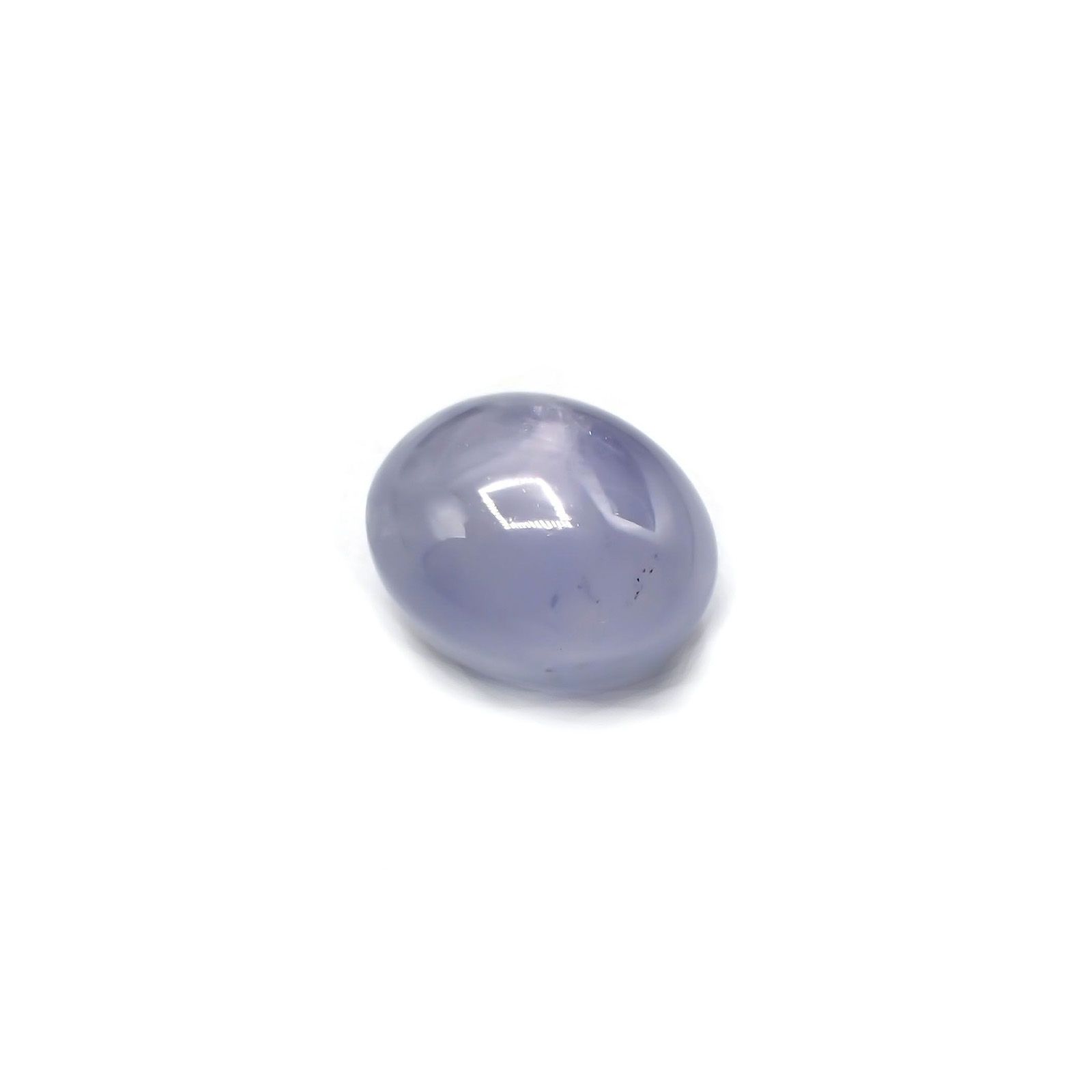 ブルースターサファイア(宝石名スター・サファイア) ビルマ産 ソ付(彩珠) 2.890ct / 8x6.5mm前後 [210510228]