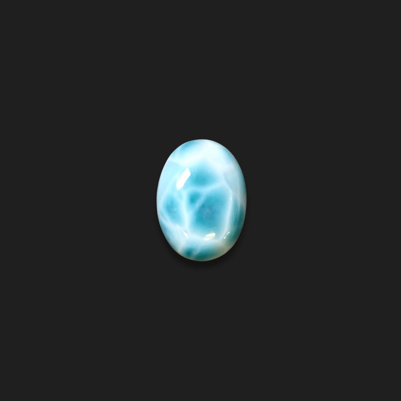 ラリマー ドミニカ共和国産 21.22ct [250630543]20x14.8mm前後
