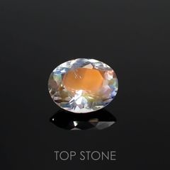 レインボームーンストーン(宝石名ラブラドライト)マダガスカル産 0.42ct 識別済[230119736]5.5x4.7mm前後