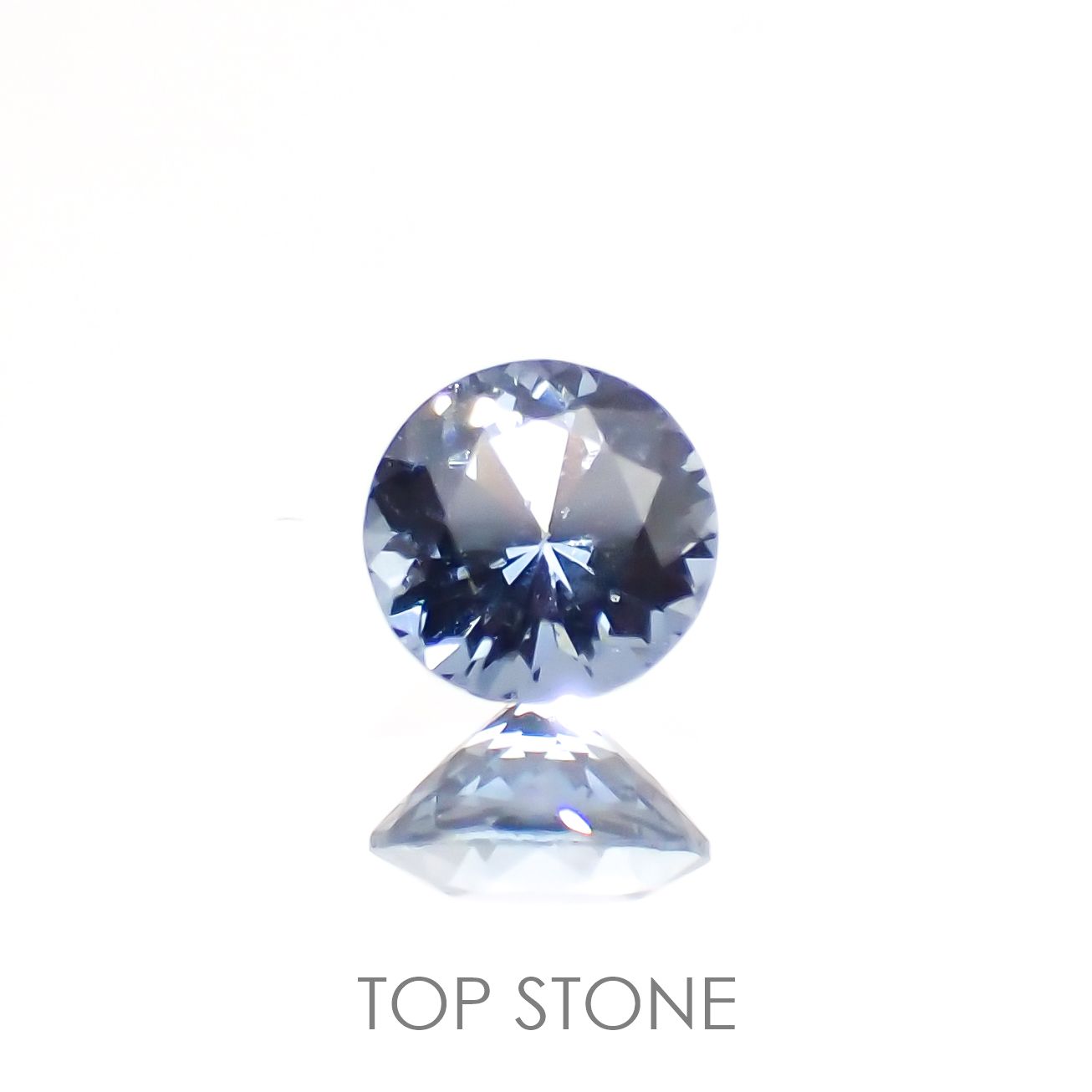 グレイッシュブルースピネル ビルマ産 ルース 0.32ct[210913138]4.1×4.1mm前後