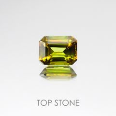 スフェーン(宝石名スフェーン) パキスタン産 0.45ct 識別済[20128293]5.1×3.8mm前後