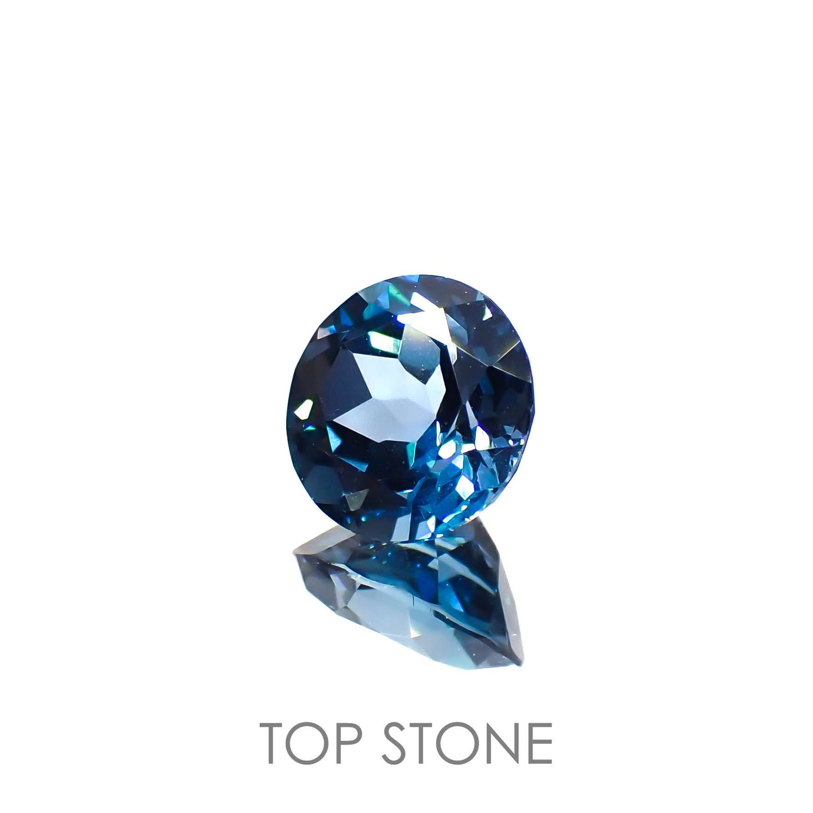 ロンドンブルートパーズ ブラジル産 1.60ct[221219307]7.1x7.1mm前後