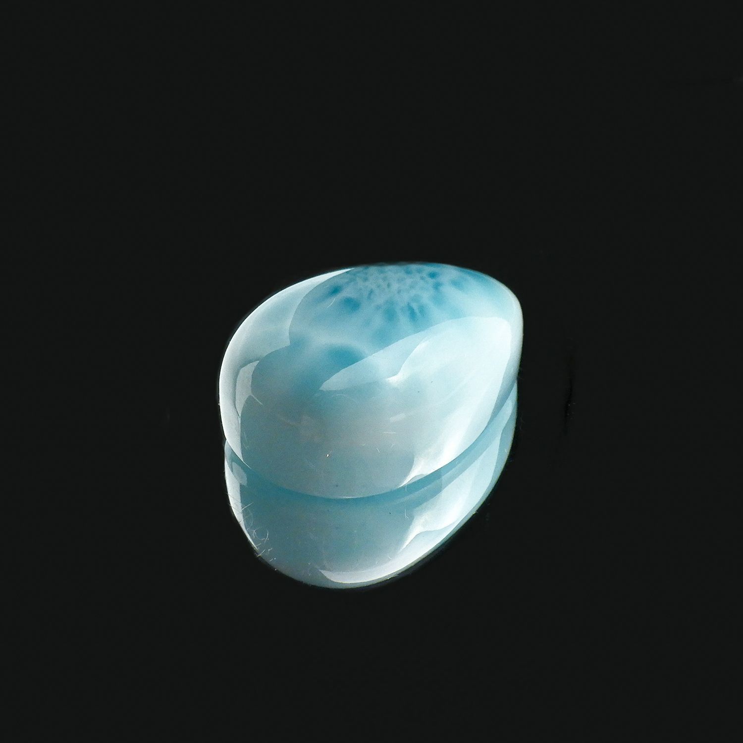 ラリマー(宝石名ブルー・ペクトライト) ドミニカ共和国産 29.84ct 識別済[210712098]22.9×15.6mm前後
