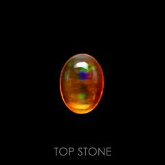 ファイヤーオパール(宝石名ファイヤー・オパール) メキシコ産 0.33ct 識別済[20095111]5.9×4.4mm前後