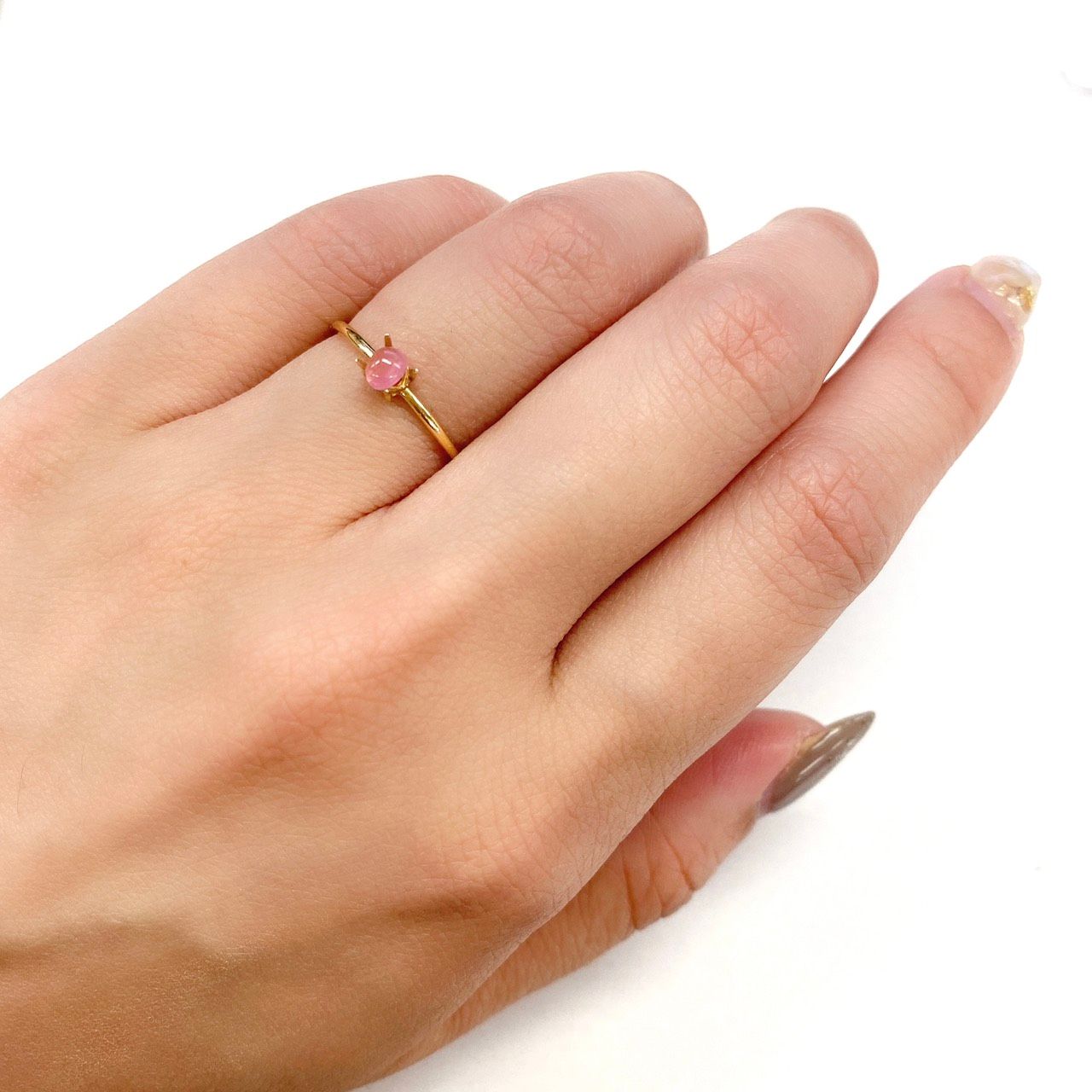 ペツォッタイト(ラズベリル) マダガスカル産 ルース 0.27ct[210510976]3.8×3.3mm前後