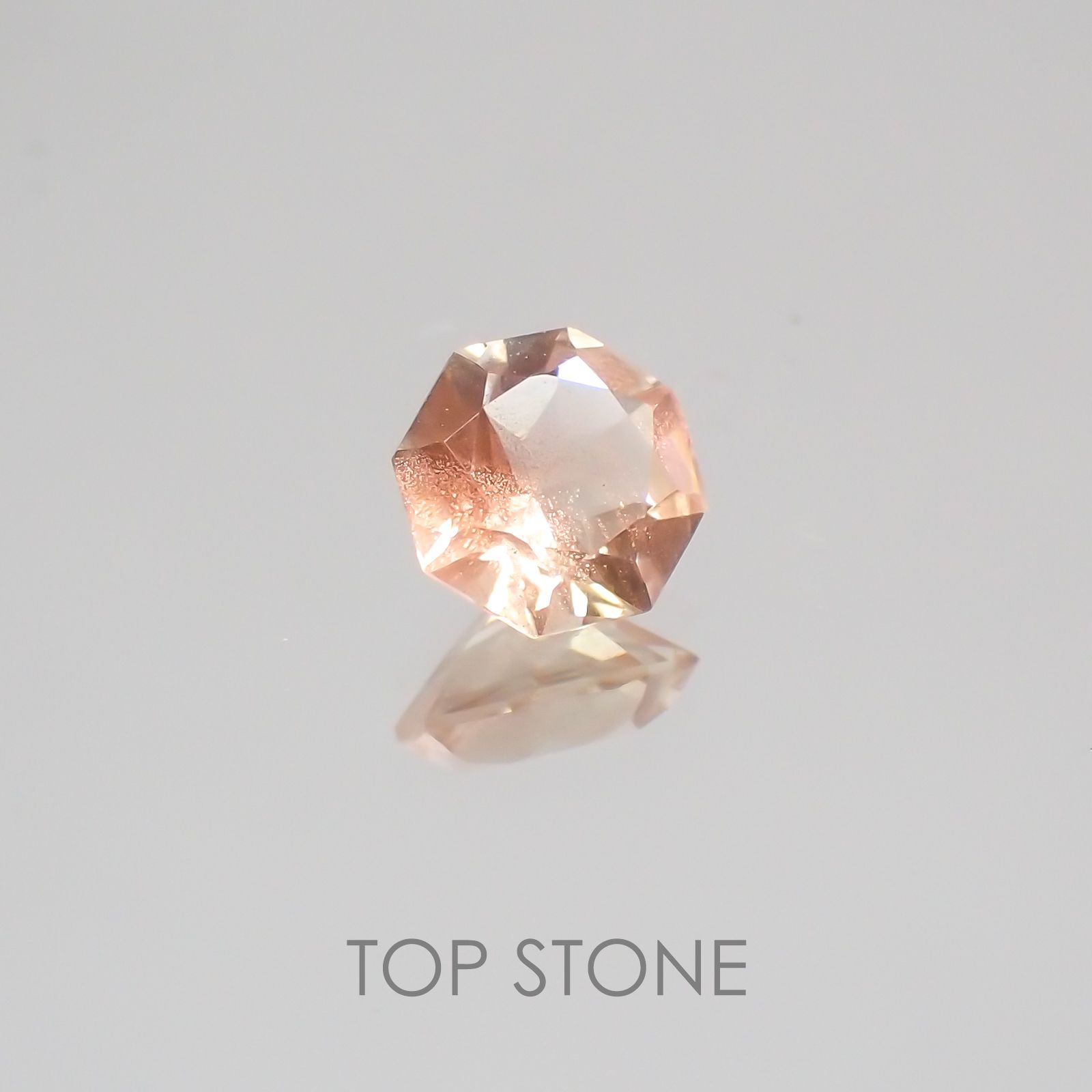 ◇オクタゴンカット◇オレゴンサンストーンSA  アメリカ産 ルース 0.44ct[210210040]5×5mm前後