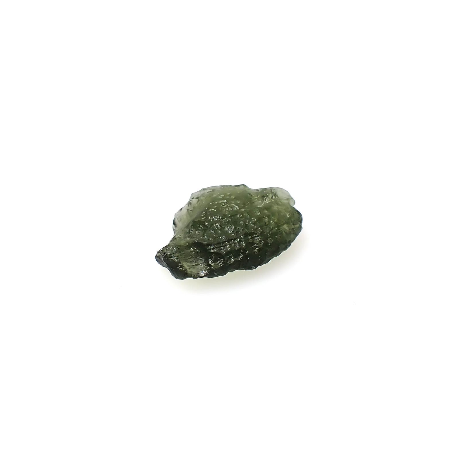 モルダバイト 原石 発見地：旧チェコスロバキア 3.97ct [241029297]15.2x11.5mm前後
