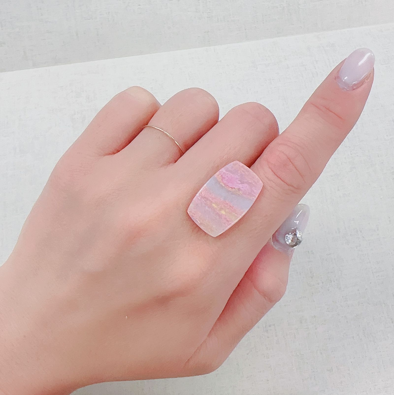 ピンクパッションクォーツ イタリア産 10.56ct[230421555]22.4x14.5mm前後