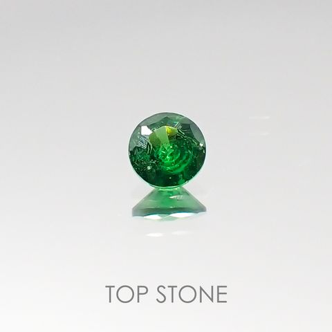 ツァボライト(宝石名グリーン グロッシュラー・ガーネット) タンザニア産 0.18ct 識別済[20095730]3.5×3.5mm前後