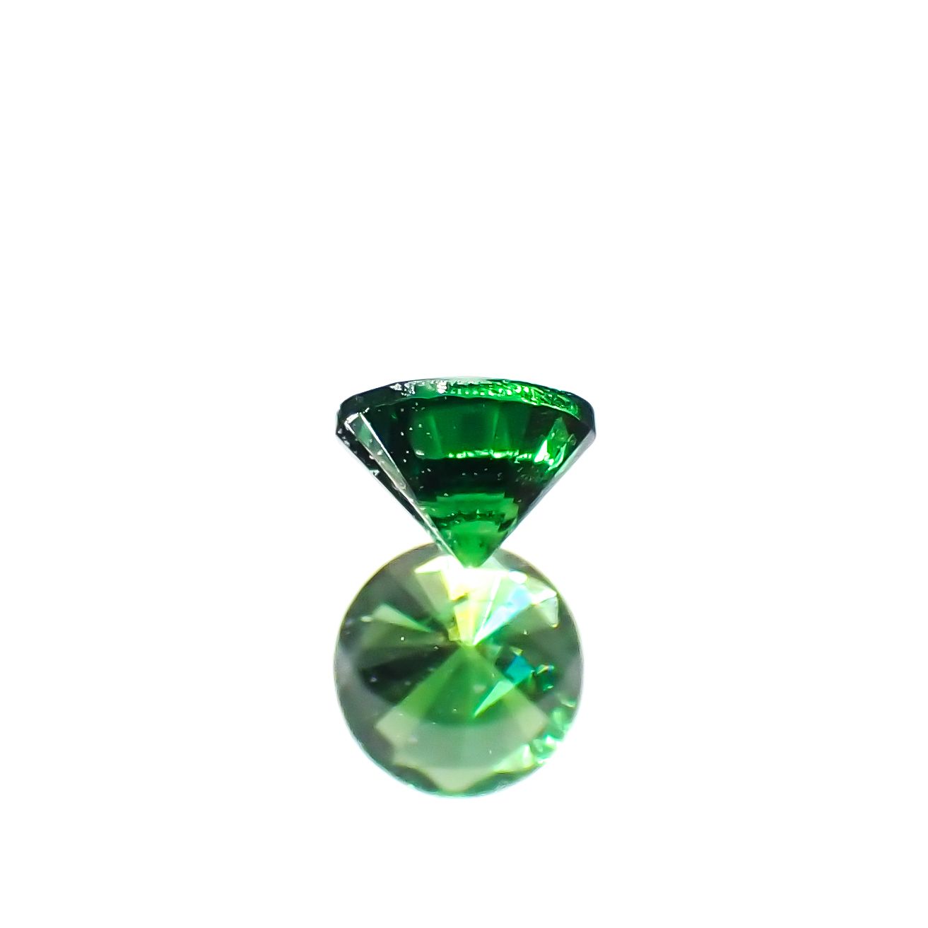 ツァボライト(宝石名グリーン グロッシュラー・ガーネット)タンザニア産 0.11ct 識別済[240226088]2.9x2.9mm前後