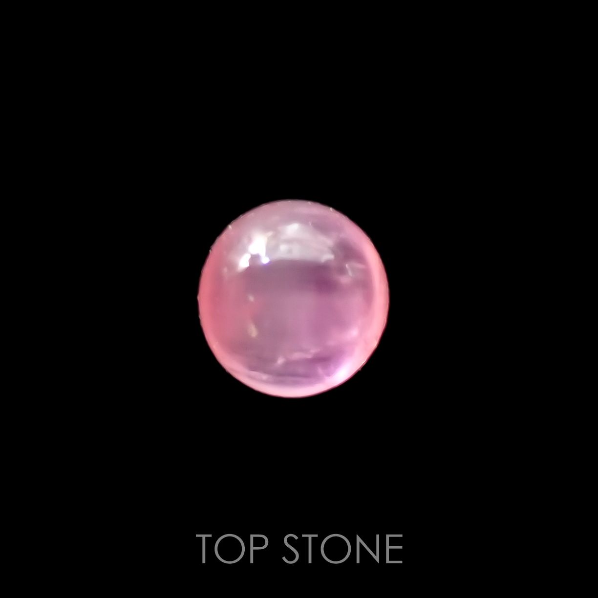 ペツォッタイトキャッツアイ(ラズベリル)(宝石名ペツォッタイト・キャッツアイ)マダガスカル産 0.391ct ソ付(彩珠)[220114347]4x3.9mm前後