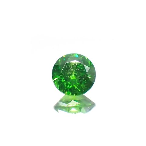 デマントイドガーネット(宝石名デマントイド・ガーネット) ロシア産 0.145ct ソ付(彩珠)[210712085]3.1×3.1mm前後