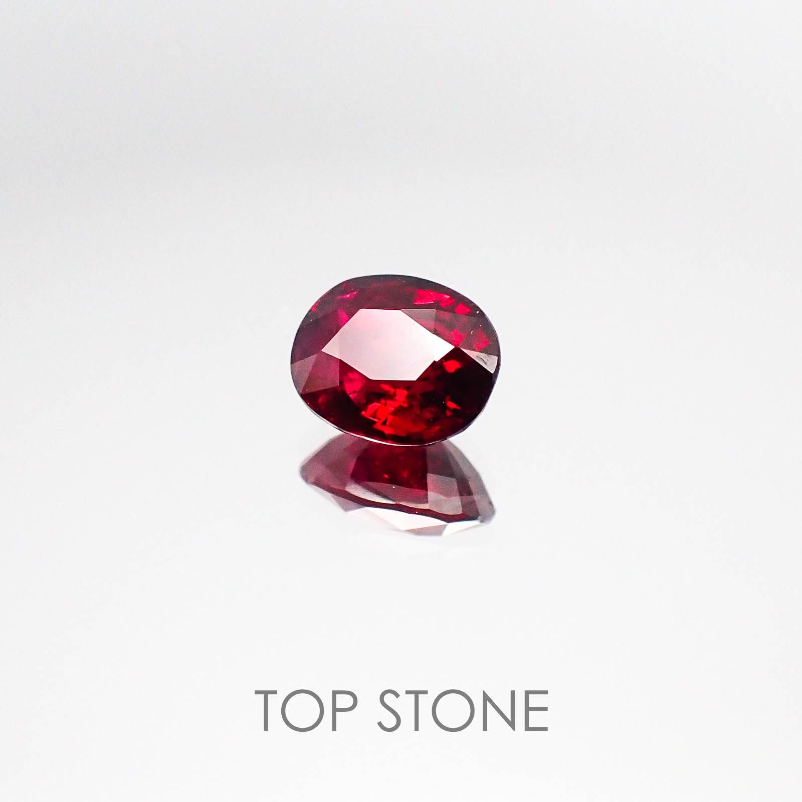 ルビー ミャンマー産 1.25ct GRS鑑付[20073770]6.8×5.6mm前後