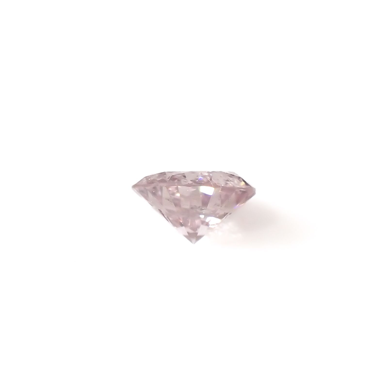ピンクダイヤモンド(宝石名ダイアモンド I-1/FANCY LIGHT PINK) 0.081ct ソ付(CGL)[230120134]2.82x2.85mm前後