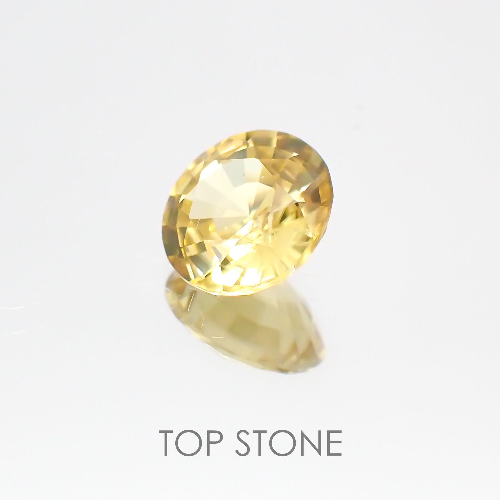 イエロージルコン スリランカ,カンボジア産 ルース 1.2ct[20128066]6.5×6.5mm前後