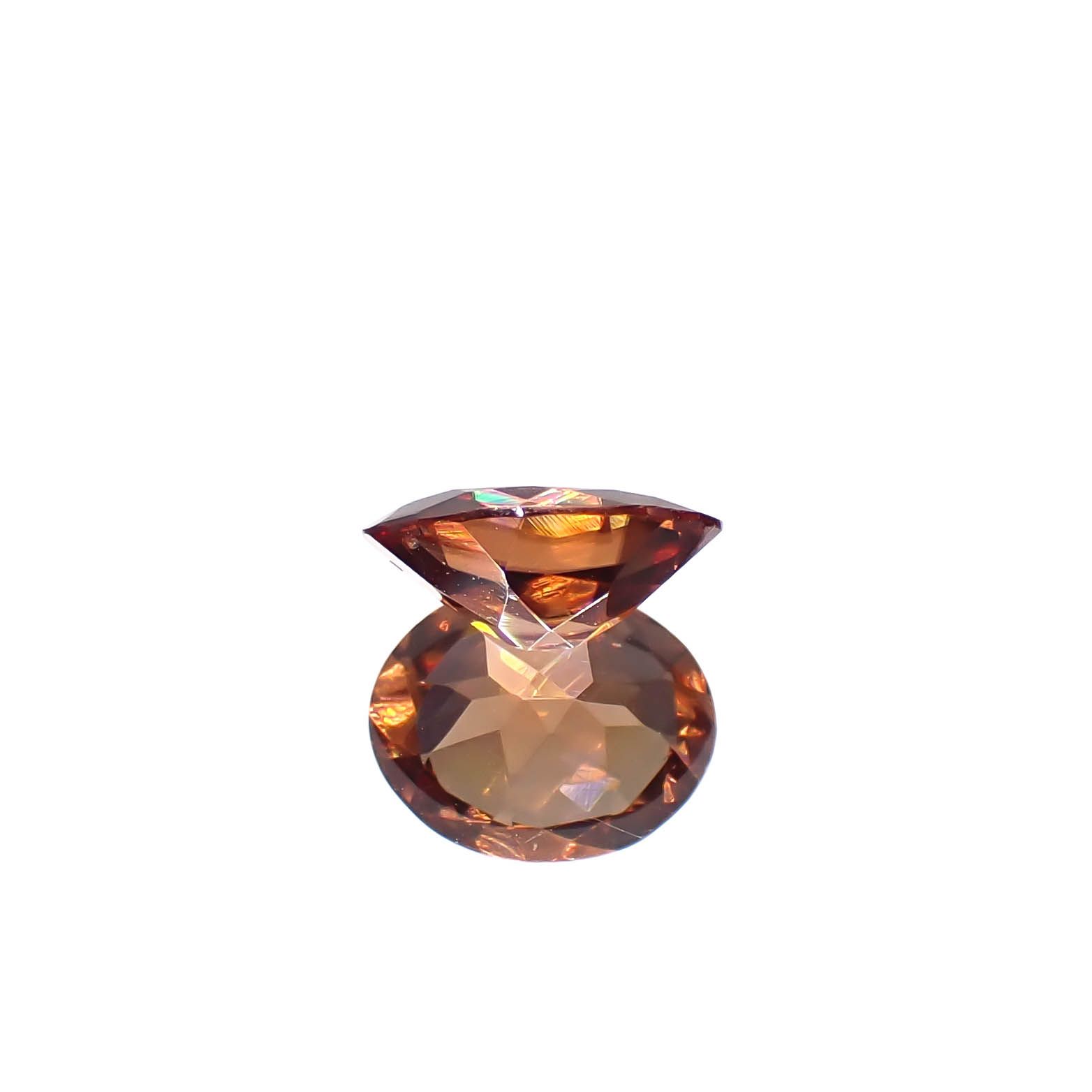 オレンジジルコン スリランカ/カンボジア産 2.18ct[240728499]8.9x7.2mm前後