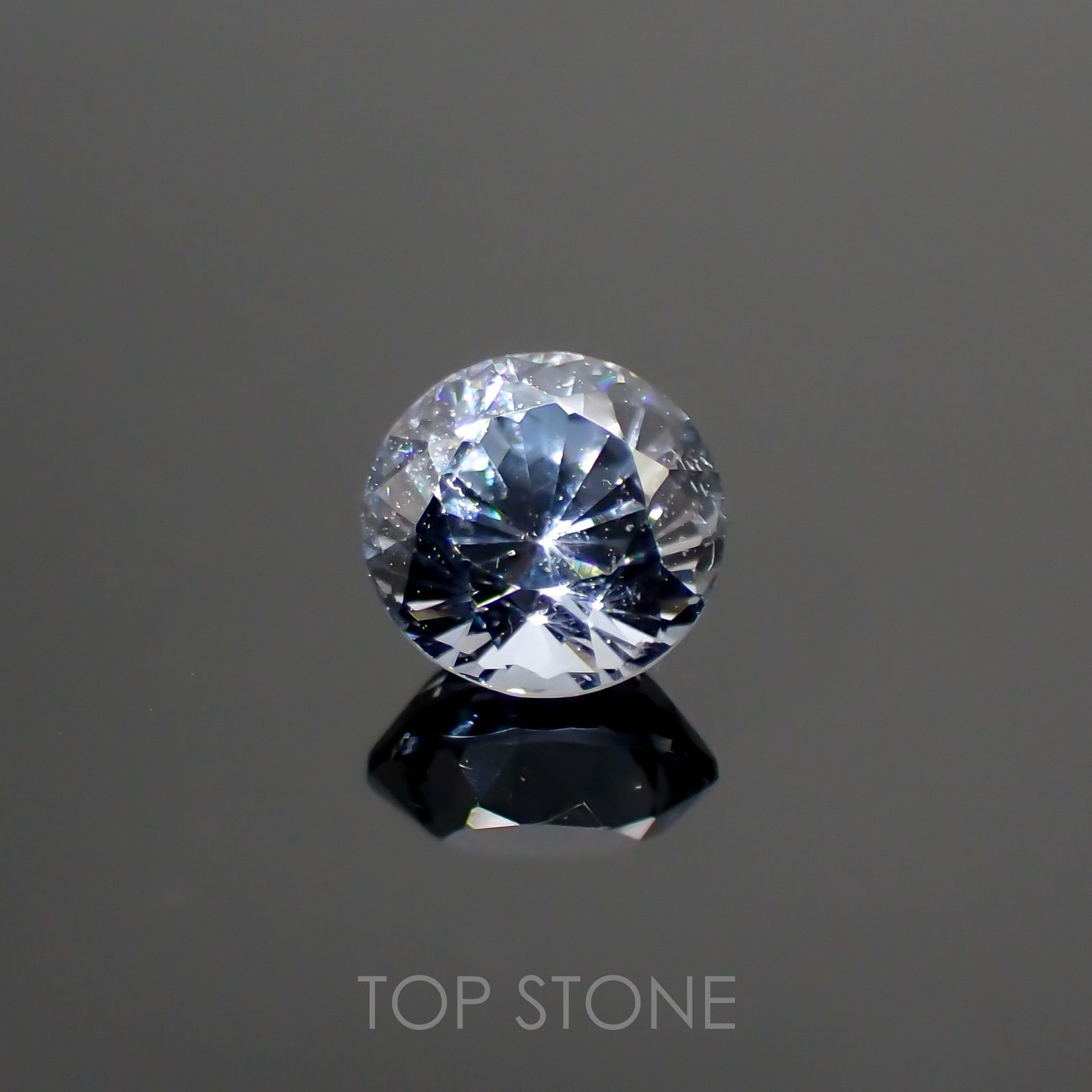 グレイッシュブルースピネル ビルマ産 ルース 0.55ct[210913143]4.7×4.7mm前後