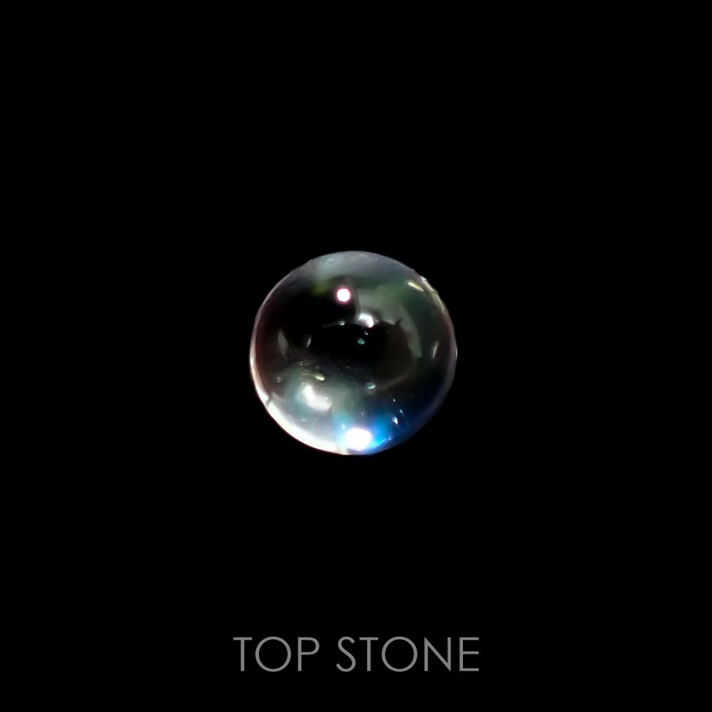 レインボームーンストーン(宝石名アンデシン)インド・タミルナードゥ州産 0.48ct 識別済[220515813]4.8x4.8mm前後