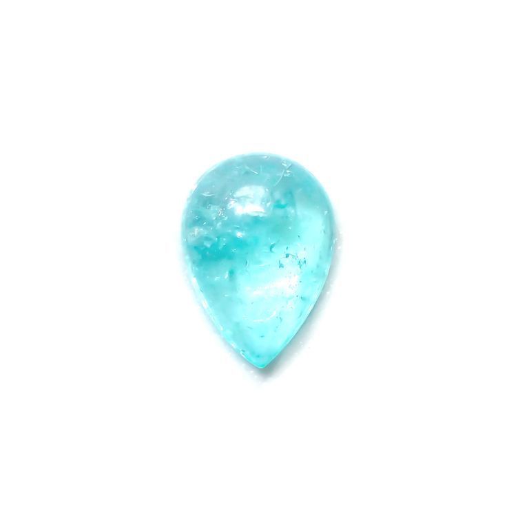 パライバトルマリン(宝石名トルマリン/別名パライバ・トルマリン)ブラジル・キントス鉱山産 0.586ct ソ付(宝貴協)[231224365]7x5mm前後