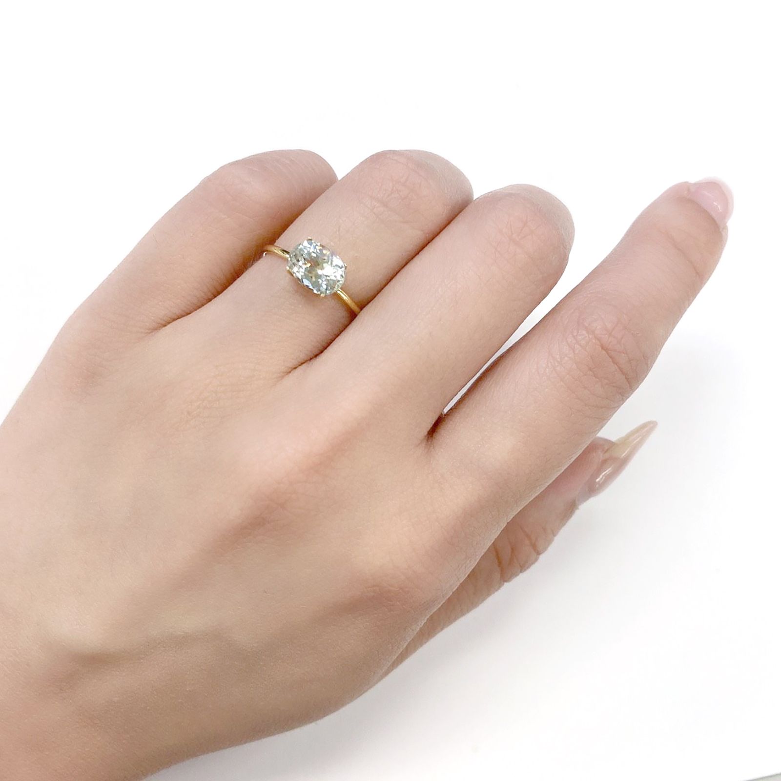 シリマナイト(宝石名シリマナイト) インド産 1.68ct 識別済[210610675]8×6mm前後