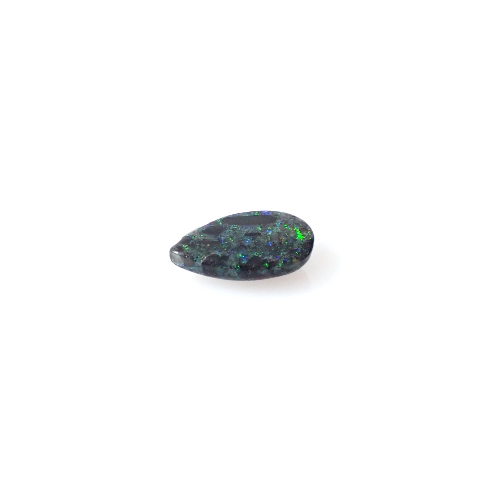 ブラックマトリックスオパール(宝石名オパール/加熱処理)オーストラリア産 1.39ct 識別済[250330129]10.9x6.9mm前後