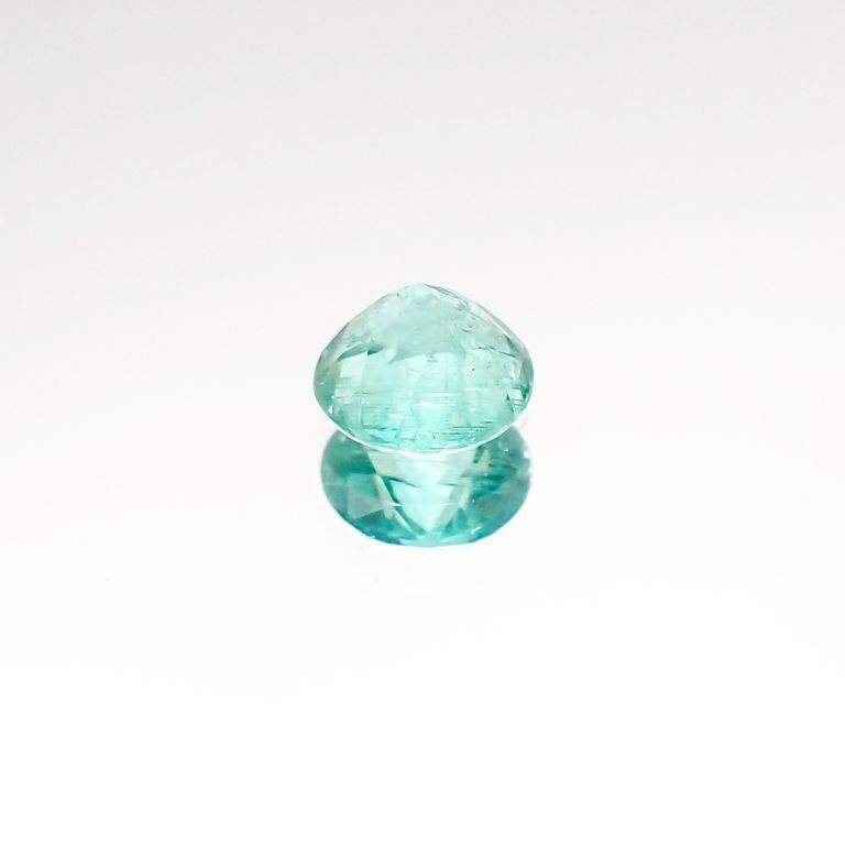 パライバトルマリン(宝石名トルマリン/別名パライバ・トルマリン) ブラジル産 0.288ct ソ付(宝貴協)[20106435]4.2×4.1mm前後