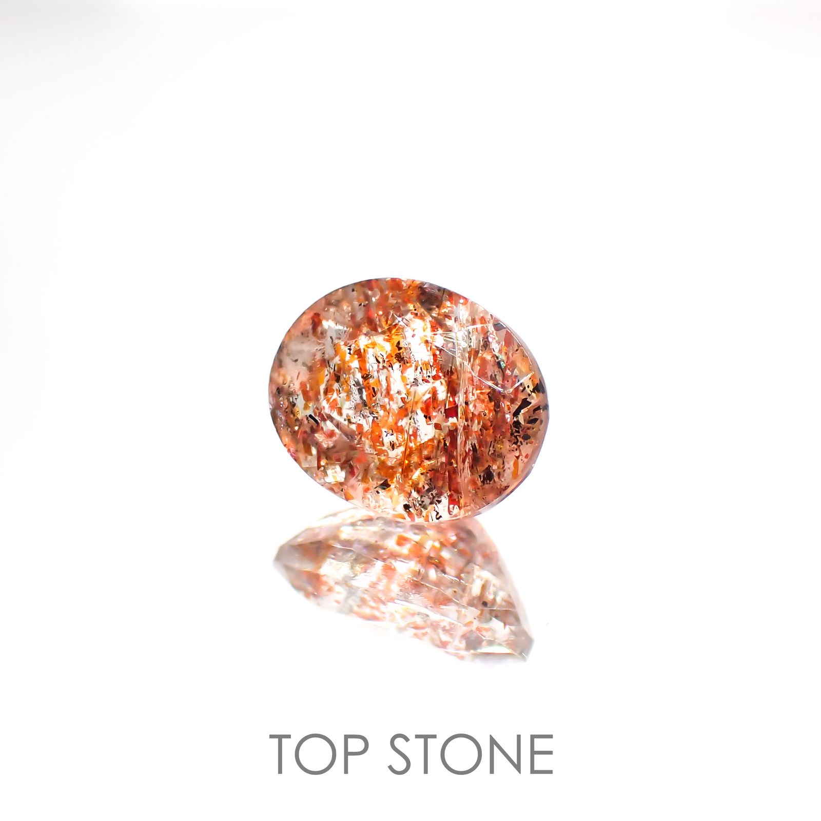 イリュージョンサンストーン インド産 1.85ct[220114217]9x7.1mm前後