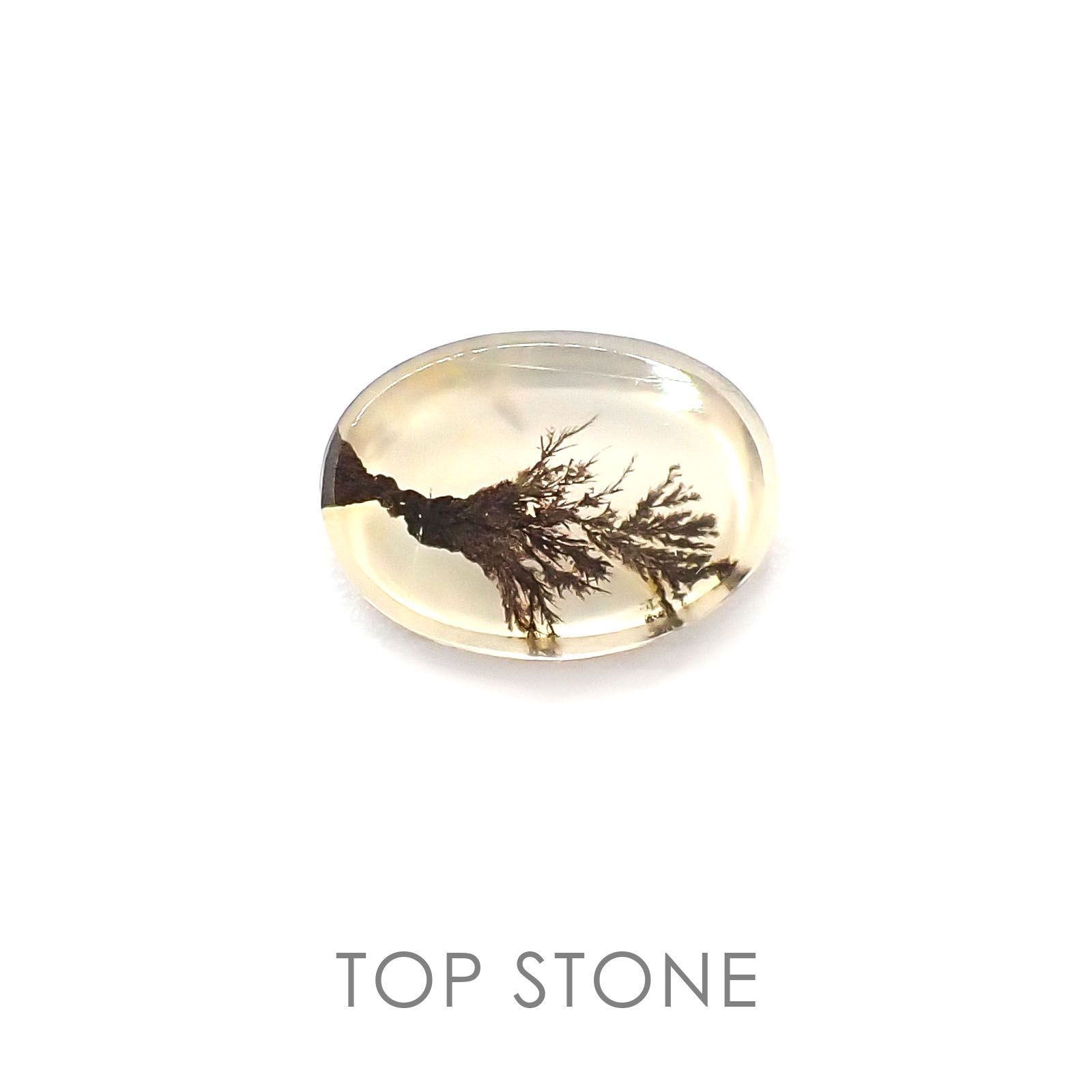 デンドリチッククォーツ ブラジル産 ルース 6.62ct[20084951]14.1×10.1mm前後