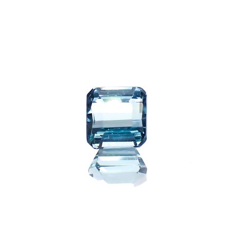 ブルートルマリン(宝石名トルマリン)アフガニスタン産 0.35ct 識別済[231225171]3.7x3.8mm前後
