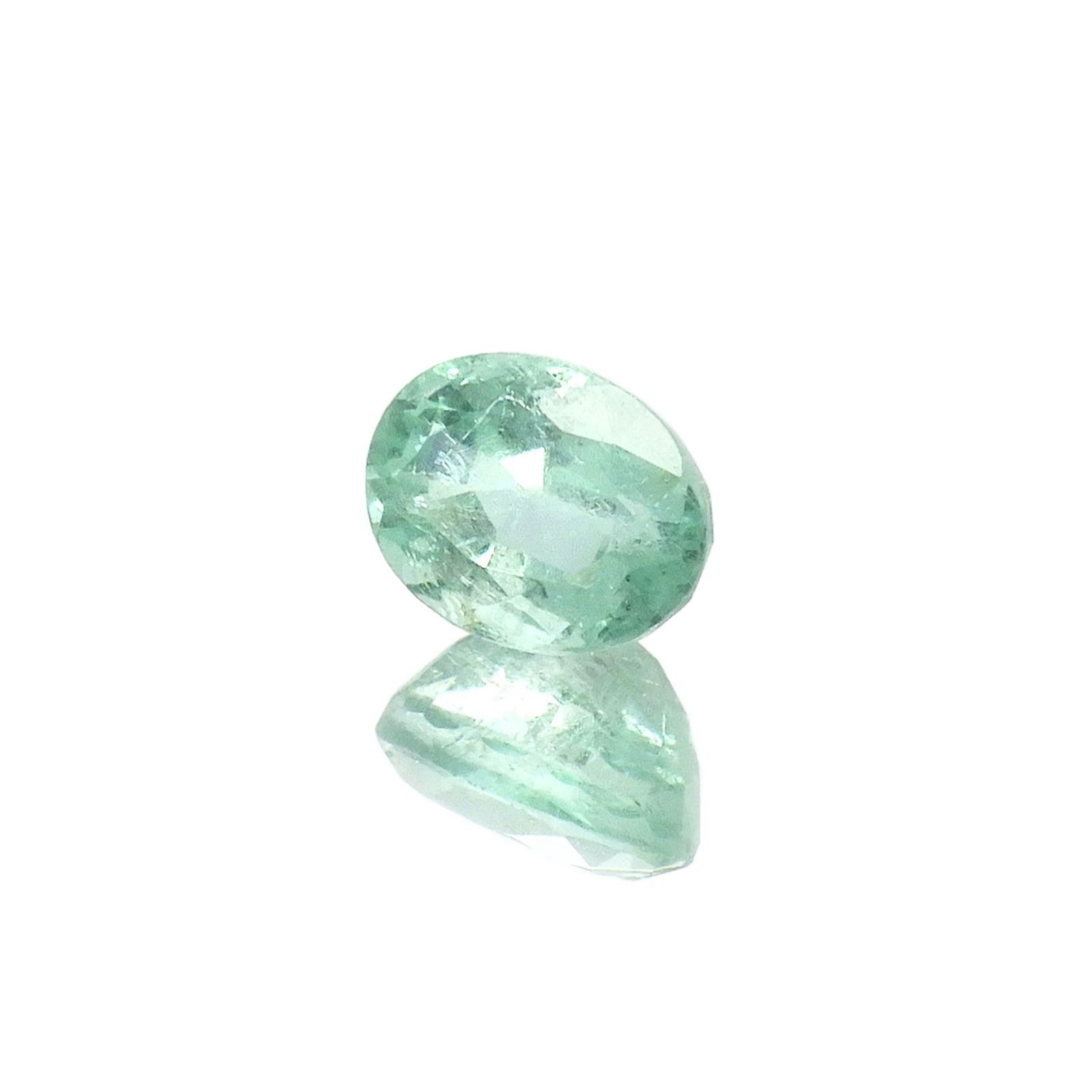 パステルカラーエメラルド コロンビア/ブラジル産 0.53ct [250817232]5.7x4.3mm前後