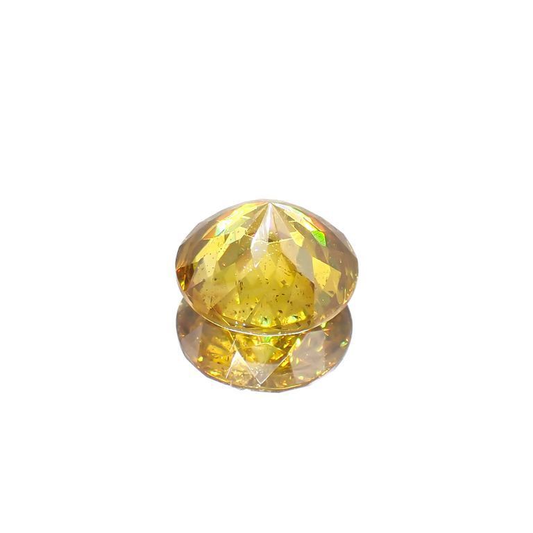 イエロースファレライト(宝石名イエロー・スファレライト)スペイン・カンタブリア州サンタンデール産 10.188ct ソ付(彩珠)[221018956]12.8x12.8mm前後