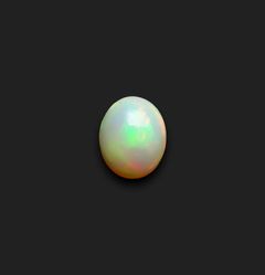 エチオピアオパール(宝石名オパール)エチオピア産 2.947ct ソ付(彩珠)[231224639]11.1x9mm前後