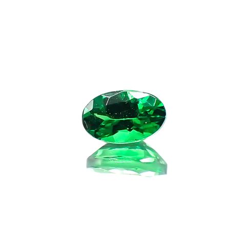 ツァボライト(宝石名グリーン グロッシュラー・ガーネット)タンザニア産 0.32ct 識別済[250622386]5x3.1mm前後
