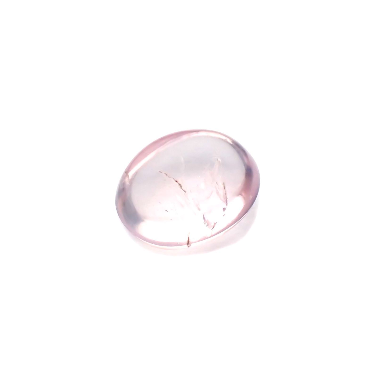 マリアライトキャッツアイ フルオレッセンス(宝石名ピンク スキャポライト・キャッツアイ)アフガニスタン産 1.462ct ソ付(彩珠)[231023943]7.8x6.7mm前後