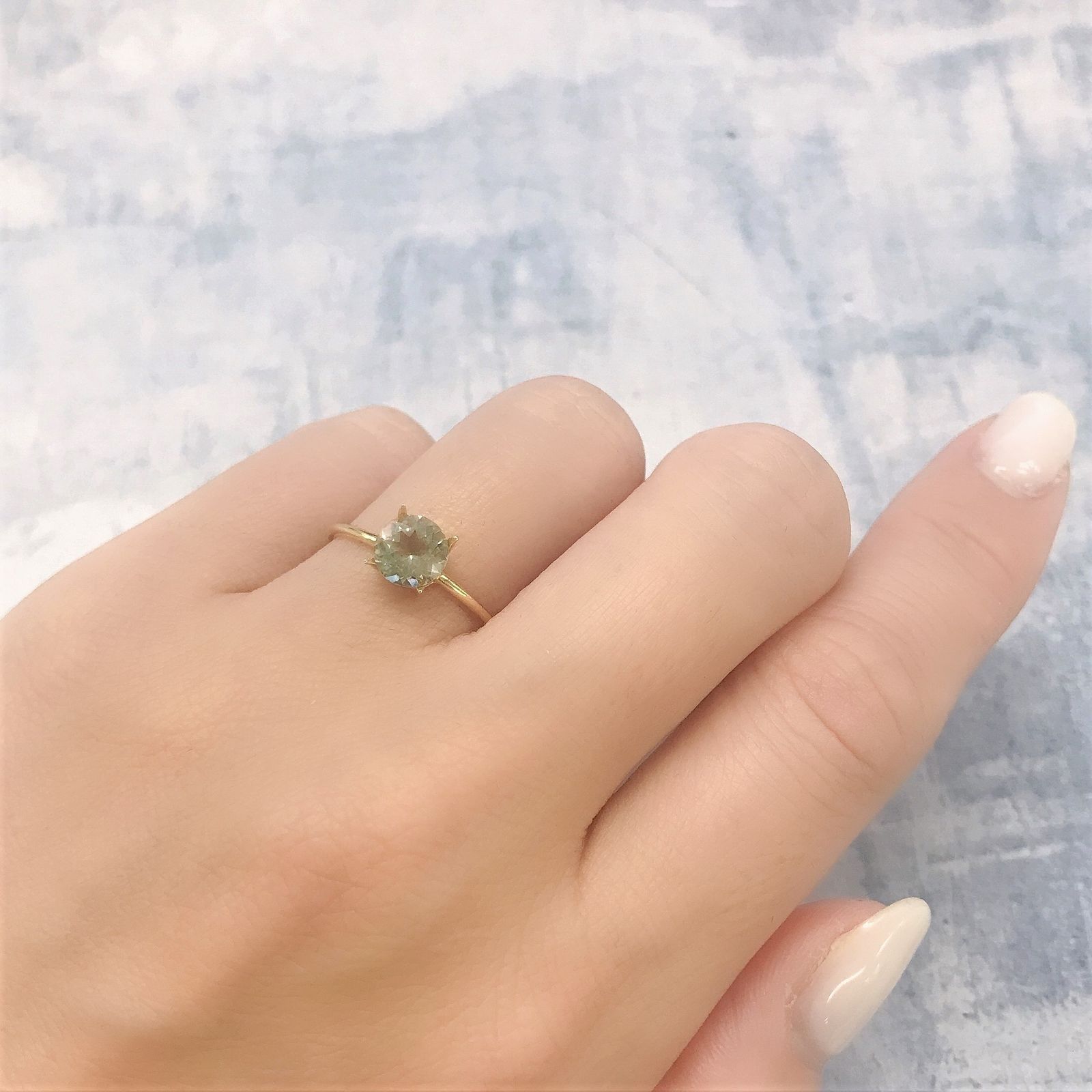 バイカラーオレゴンサンストーン(宝石名ラブラドライト)アメリカ・オレゴン州産 0.78ct 識別済[220616438]6.1x6.1mm前後