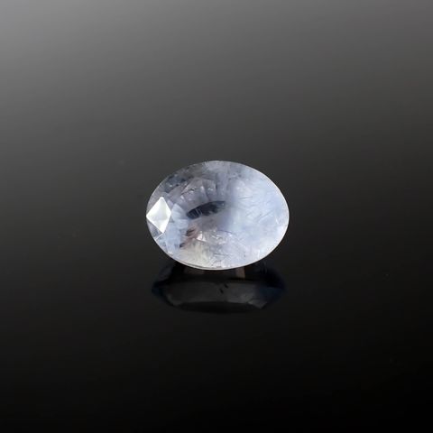デュモルチェライトインクォーツ ブラジル産 2.14ct[240125657]9.2x7.1mm前後