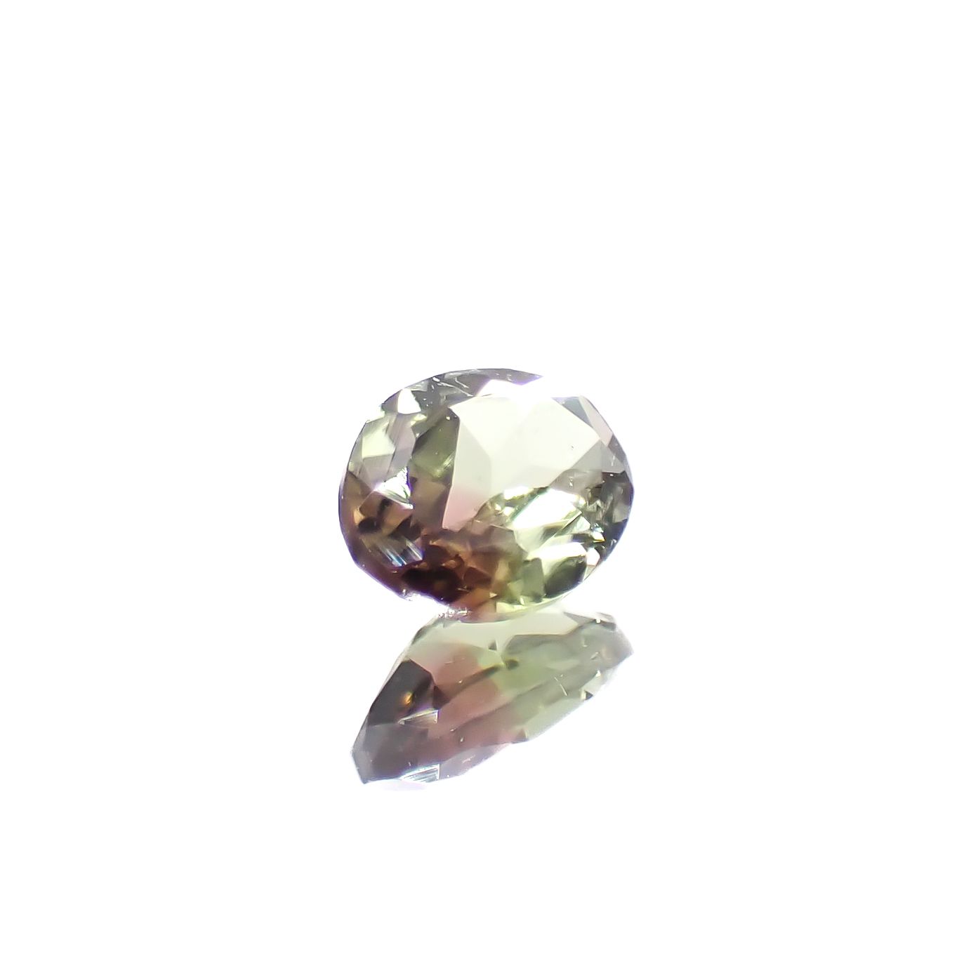 バイカラートルマリン ブラジル産 0.29ct[240929012]4.9x3.8mm前後