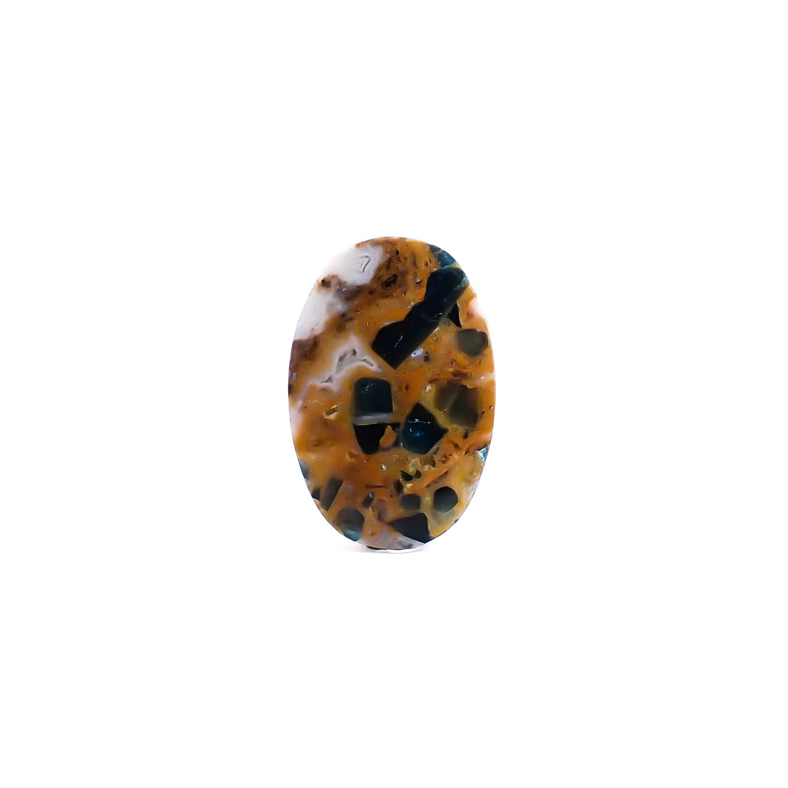 アパタイトインジャスパー ブラジル産 12.04ct / 22x14.6mm前後 [260933003]