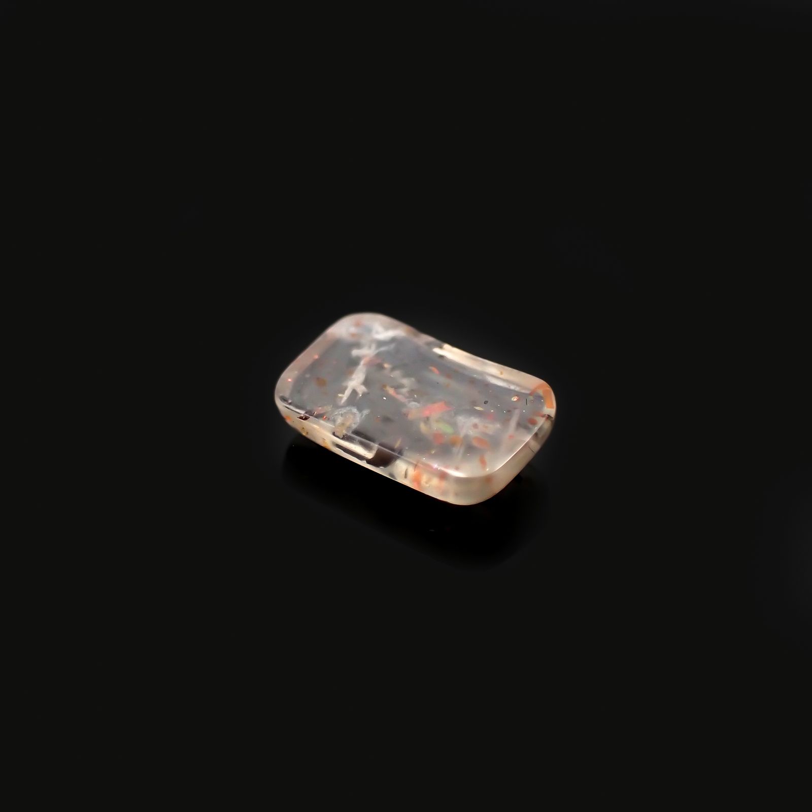 レインボーラティスサンストーン オーストラリア産 0.89ct[230220761]8.6x5.3mm前後