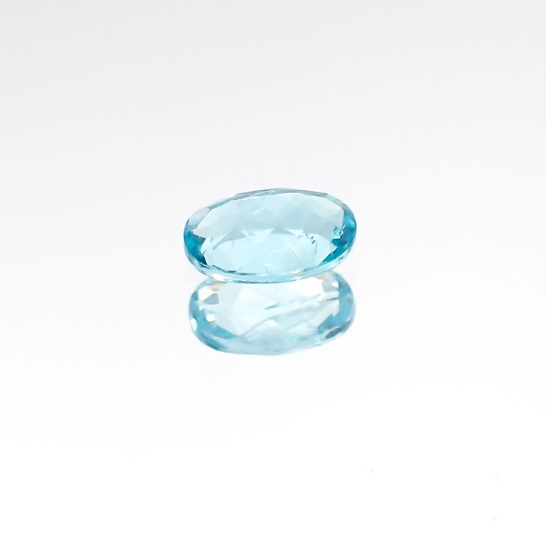 パライバトルマリン(宝石名トルマリン/別名パライバ・トルマリン) ブラジル・パライバ州バターリャ鉱山産 0.12ct 識別済[20096237]3.7×2.5mm前後