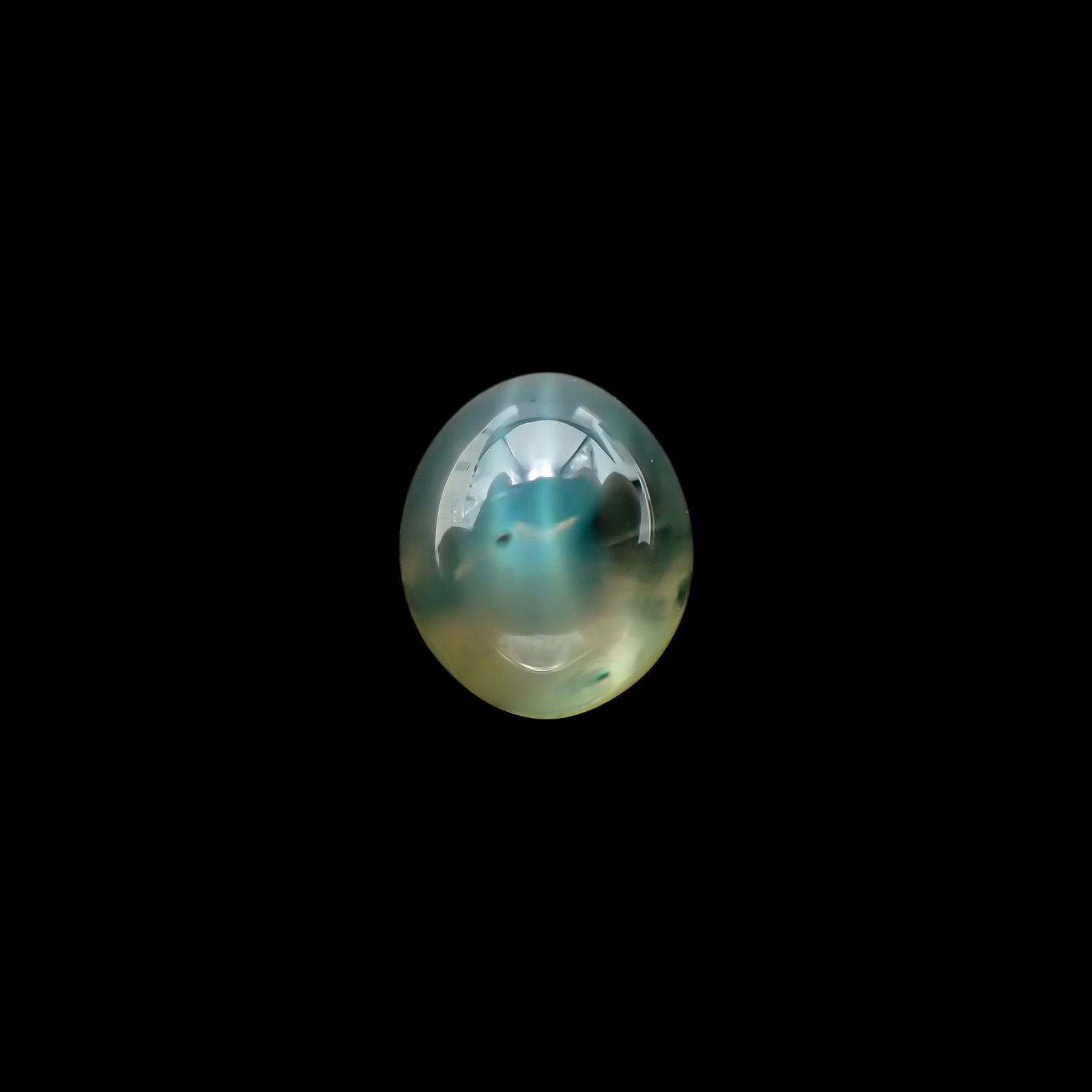 アレキサンドライトキャッツアイ(宝石名アレキサンドライト/キャッツアイ)ブラジル産 1.11ct GIA鑑付[230522279]6.01x5.14mm前後