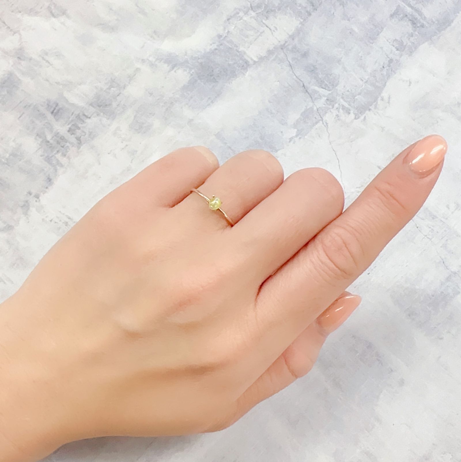 クリソベリルキャッツアイ スリランカ産 0.32ct[230119796]3.9x3.2mm前後