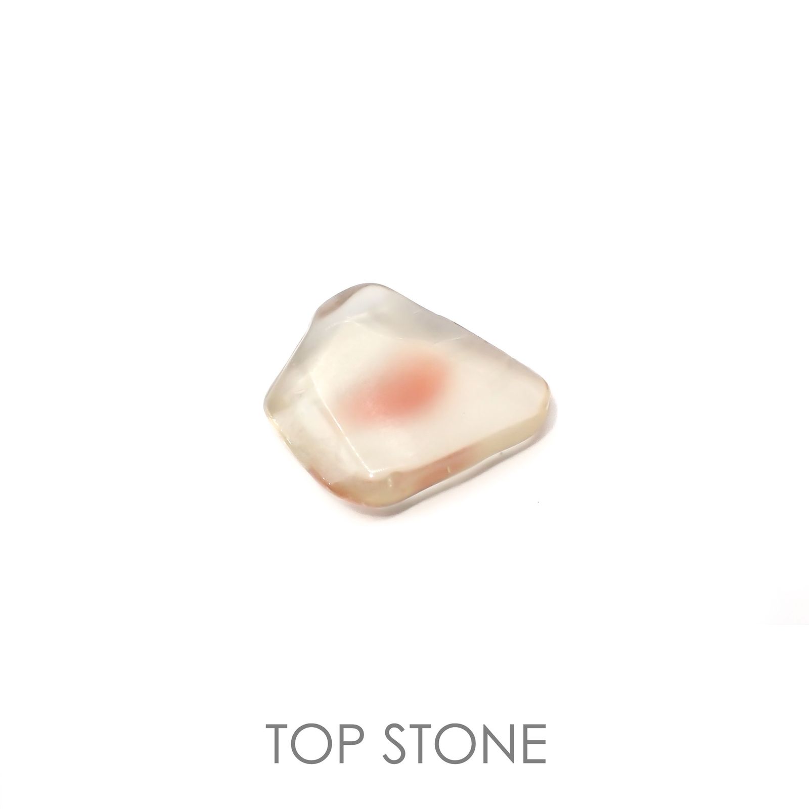 オレゴンサンストーン 原石スライス磨き アメリカ・オレゴン州産 5.78ct[220918003]16.5x14.1mm前後