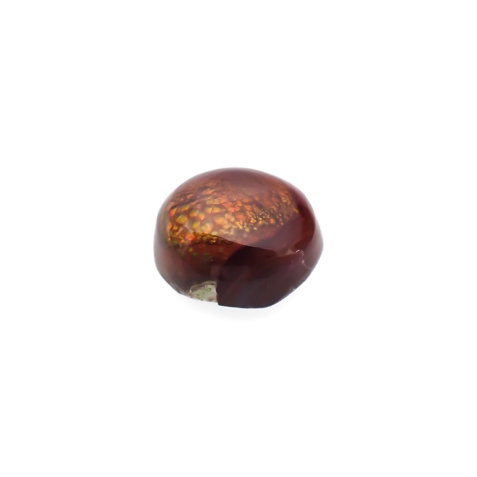◇フリーフォーム◇ファイヤーアゲート メキシコ産 4.44ct[220917773]10.9x10.6mm前後