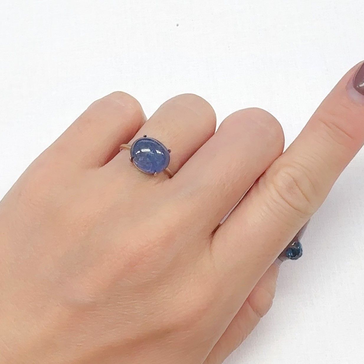 バイカラータンザナイト(宝石名バイカラー・ゾイサイト)タンザニア産 5.15ct 識別済[240627898]11.2x9.1mm前後