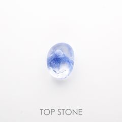 デュモルチェライトインクォーツ ブラジル産 3.44ct[210812218]10.3×8mm前後