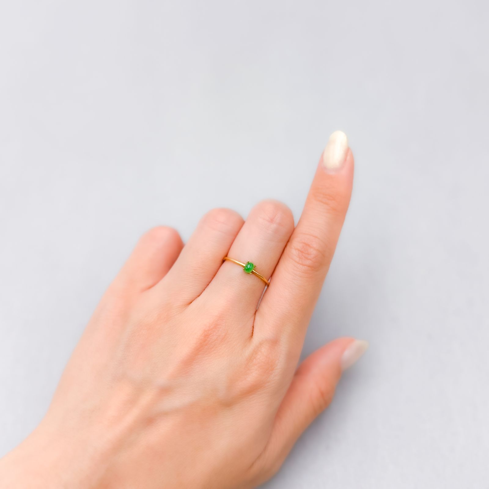 翡翠 ビルマ産 0.15ct [250430305]3.6x2.8mm前後
