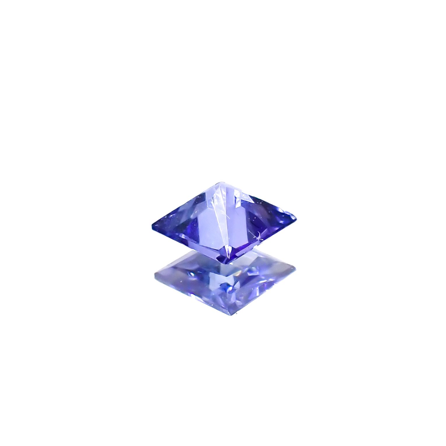◇プリンセスカット◇タンザナイト タンザニア産 0.28ct[240427137]3.9x3.8mm前後