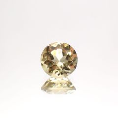 イエローベリル(宝石名イエロー・ベリル)ブラジル産 1.33ct 識別済[220114233]7.1x7.1mm前後